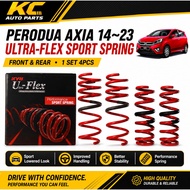 Perodua Axia 14~23 KYB Ultra Flex Sport Spring Front Rear Set 4PCS