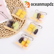 OCEANMAPDZ Mini Fast Food Box Keychain, Fast Food Box Simulation Simulation Fast Food Box Keychain, 