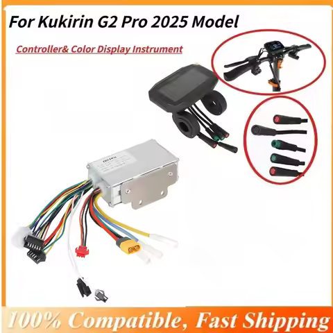 Controller and Color Display Instrument for Kukirin G2 Pro 2025 Model E-Scooter, Digital Speedometer