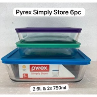 Pyrex Storage glass container with Lid