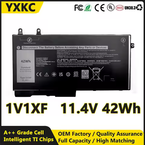 1V1XF 11.4V 42Wh New Wholesale Laptop Battery for DELL Latitude 5400 5500 5401 5501 5411 5511 5410 5