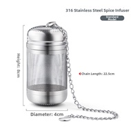 Spice Ball Storage Container 316 Stainless Steel