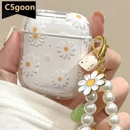 C5GOON Wireless Bluetooth case for AirPods1/2 AirPods3 AirPods pro and pro2 Tpu Flower Pattern Earph