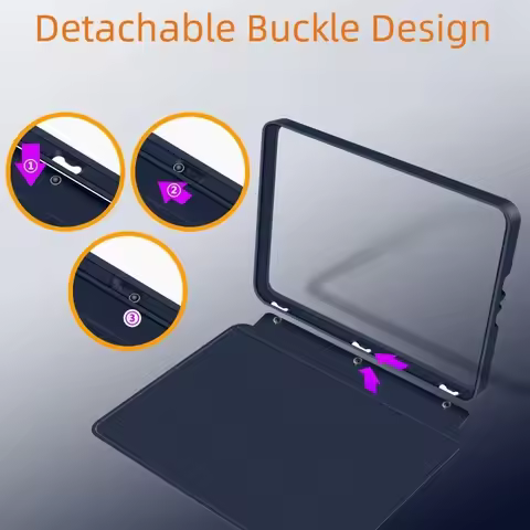 Detachable Acrylic Back For Amazon Kindle Paperwhite 2024 2021 2018 Case Smart Flip Cover For Kindle