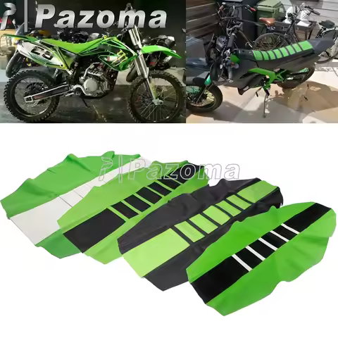 Universal Motocross Rubber Gripper Seat Covers For Kawasaki KX 450F 250F 100 85 65 KLX140 KLX110 Dir