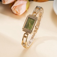 Small Small Pin Girls Bracelet Watch 2025 Ladies Watch Light Luxury Niche Design Small Green Watch