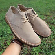 ส่งฟรี 7.5Us 25.5cm รองเท้า Clarks Originals Color: Sand Desert Khan Suede Leather Mens Shoes