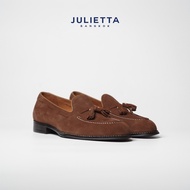 JULIETTA - Tassel Loafer Suede : Brown