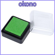 OKONO Ink Pad Stamp, Easy Application Mini Craft Ink Pad, Seal Metallic Metallic Ink Pad Letter Stam