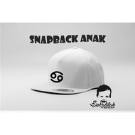 Unisex children's snapback hat zodiac cancer