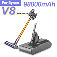 Dyson V8 216 V 98000mAh Ersatz Batterie für Dyson V8 Absolute Kabel Freies Vakuum Handheld Staubsauger Dyson v8 Batterie bp039tv