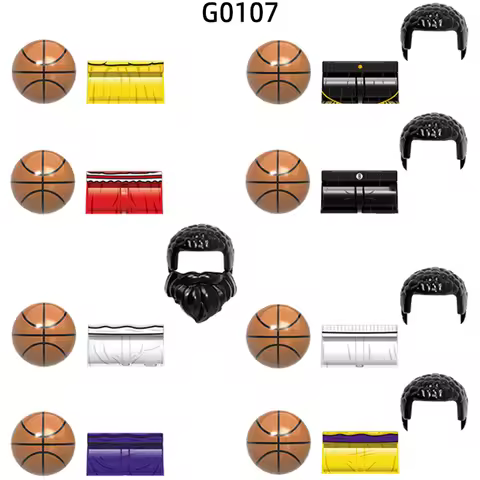 The G0107 Famous Basketball Player Star Number 24 30 23 7 1 34 6 Model Blocks MOC Bricks Set Gifts T