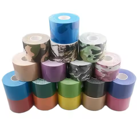 2.5/3.8/5/7.5 cm*5 m Cotton Self Adhesive Sport Tape Muscle Joint Physiotherapy Kinesiology Tape Ela