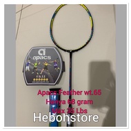 Apacs New Wt.65 Badminton Racket Weight 68 Grams Strong 35 Lbs Original
