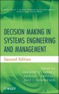 Decision Making in Systems Engineering and Management by Gregory S. Parnell (US edition, hardcover)