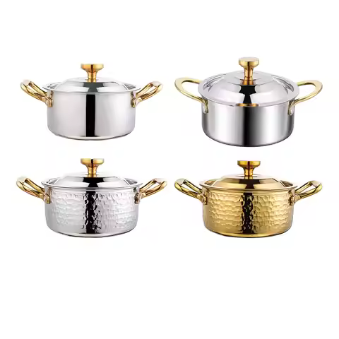 Single Hot Pot Sturdy Portable Korea Ramen Pot for Party Restaurant Catering