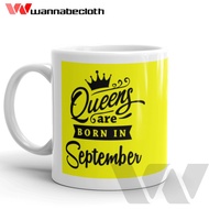 Birthday Mug Glass Birthday Gift September Queens Are Born In September 8