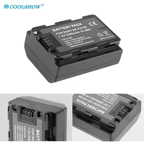 NP-FZ100 Battery 2200mAh Digital Batteries For Sony Alpha A7III A7R ILCE-7M3 A7R3 Alpha 9 A9 ILCE-9 