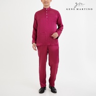 Gene Martino Baju Melayu Satin Classic Fit 666 - Dark Magenta 66