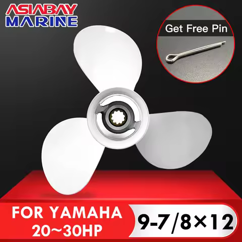 Outboard Propeller For Yamaha 20hp 25hp 30hp 9 7/8*12 Boat Motor Aluminum Alloy Screw 3 Blade 10 Spl