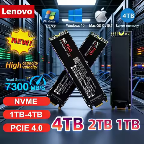 Lenovo 980Pro/990Pro M2 SSD Solid State Drive 7400MB/s，PCIe 4.0 NVMe, 1TB, 2TB, 4TB, suitable for PC