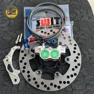 ชุดเดียวจบ🔥🔥 ปั้ม8.1CNC/จานเบรค220มิล.LUXURY+ขาจับปั้ม+สายถักSWITแท้+น็อตเลสจับปั้ม8.1 เลือกรุ่นในตั