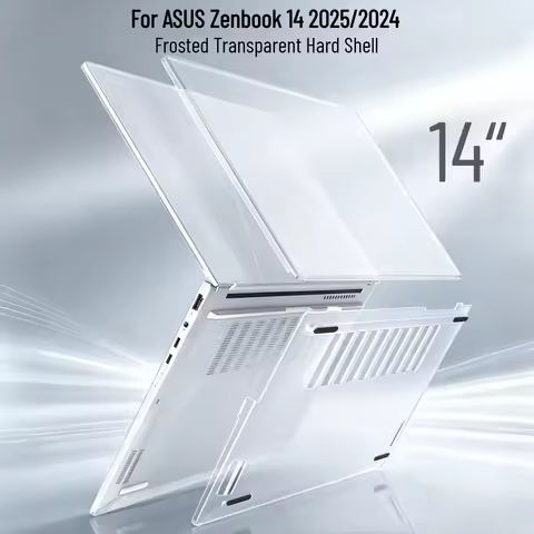 Frosted Transparent Case for 2024/2025 ASUS Zenbook 14 UX3405C UM3406K Notebook Cover Anti-Scratch S