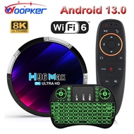 Woopker TV Box Android 13 H96 MAX RK3528 Rockchip 3528 Quad Core 8K Media Player Wifi6 BT5.0 2GB 16GB  Voice Set Top Box