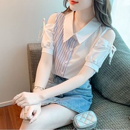 Áo Sơ Mi Hở Vai Phong Cách Hàn Quốc M17