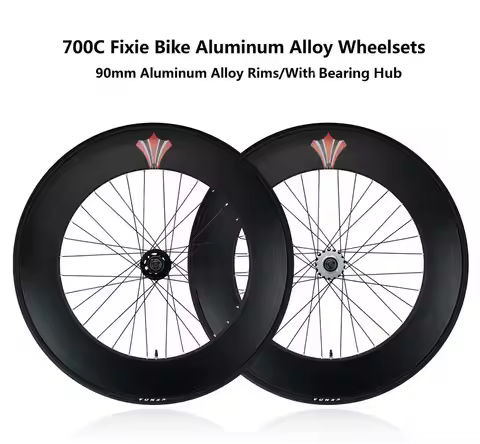 700C 88MM 90MM Fixed Gear Bike Wheels Aluminum Alloy Flip-flop 36H Fixie Track Wheelset Single Speed