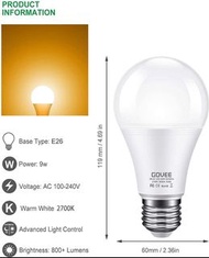 9W(70 瓦) 800流明智能WIFI LED燈泡  9W (70 Watt Equivalent) 800 Lumen Smart Sensor WIFI LED Light Bulb