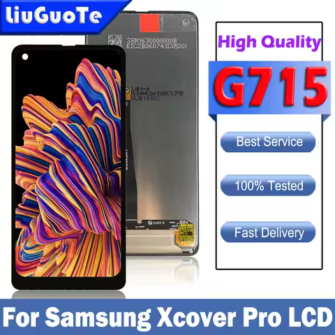 6.3" G715 LCD For Samsung X Cover Pro G715FN LCD Display Touch Screen Digitizer Assembly Xcover Pro 