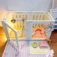 Dog Fence Indoor Fence Protective Fence Small Dog Yorkshire Dog Cage Acrylic Transparent Dog Cage Ke