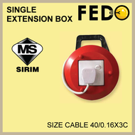 EXTENSION BOX SINGLE 10M (40/0.16X3C)