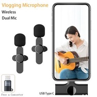 即插即用 雙直播無線領夾式麥克風 Vlogging USB Type C Plug-Play w/Dual Wireless Lavalier Microphone