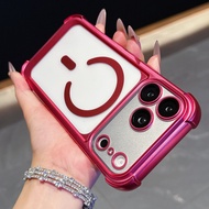 [Spray Painting]iPhone 16 Pro Max Case 17 Pro 15 14 Plus Matte Clear Magnetic Silicone Protective Co