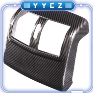 Suitable For 2012-2015 Mercedes-Benz W212 E-Class ABS Carbon Fiber Rear Air Conditioning Outlet Ventilation Hole Cover Trim Sticker Accessories