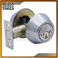 B.I.T 102 SS Dead Lock Dead Bolt Door Knob Door Lock Entrance Lockset With Key Silver