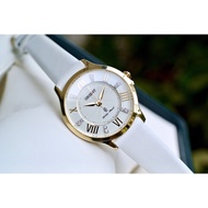 Orient FUB9B003W0 Analog Quartz White Leather Strap Ladies' Watch