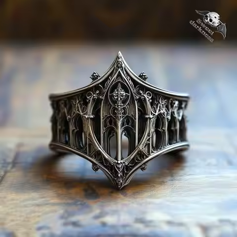 Classical Gothic Ring Dream Gallery Gothic Architecture-X Fashion Luxury Retro Ring Accessories
