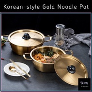 <READY STOCK> Korean-style Gold Noodle Pot / Periuk Mee Korea Emas