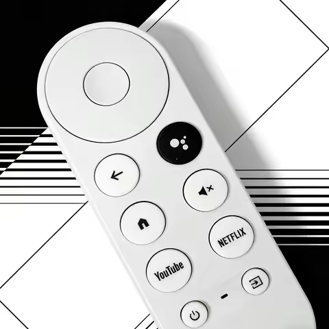 Voice Remote Control G9N9N Suitable for TV Compatible with Google Chromecast 4k Snow, GA01409-US, GA