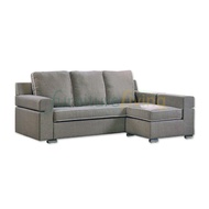 Furniture Living New 3 Seater + Ottoman Fabric Sofa