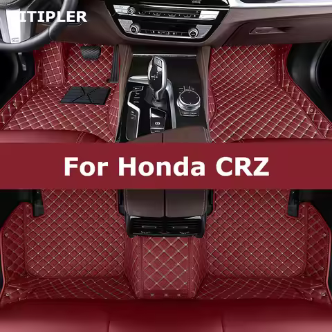 TITIPLER Custom Car Floor Mats For Honda CR-Z CRZ 2010-2023 Years Auto Carpets Foot Coche Accessorie