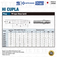NITTO KOHKI PH Type Pneumatic Air Quick Coupler (HI CUPLA 20 PH, 30 PH, 40 PH)
