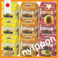 [Set Product] Maruchan ZUBAAAN! 3 Variety Set (Rich Soy Sauce with Pork Back Fat, Rich Miso with Umami Flavor, Garlic Flavor with Rich Pork Soy Sauce, 3 packs of each flavor, totaling 9 packs)
