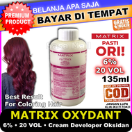 [COD] Matrix Cream Developer Oxydant 20 Vol Atau 6% Isi 135ml Original Pasti Ori Matrix Krim Oksidan