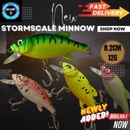 【STORMSCALE】Minnow Fishing Lure bait 12.8g/8.2cm Gewang Umpan Casting Haruan Toman Siakap Sebarau