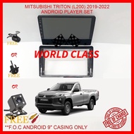 MITSUBISHI TRITON (L200) 2019-2022 (HIGH SPEC) 9" ANDROID IPS PLAYER 2.5D WITH ( F.O.C ANDROID PLAYE