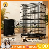 Sangkar Kucing Folding Heavy Duty Cat Cage Pet Cage Cat House Indoor Villa for Cat Bird Cage With Po